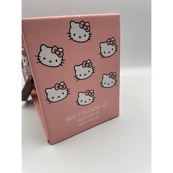 NEW Hello Kitty Telephone & Pink Bow Mug And Figurine Set 2024 Bluesky Clayworks - Picture 7 of 9